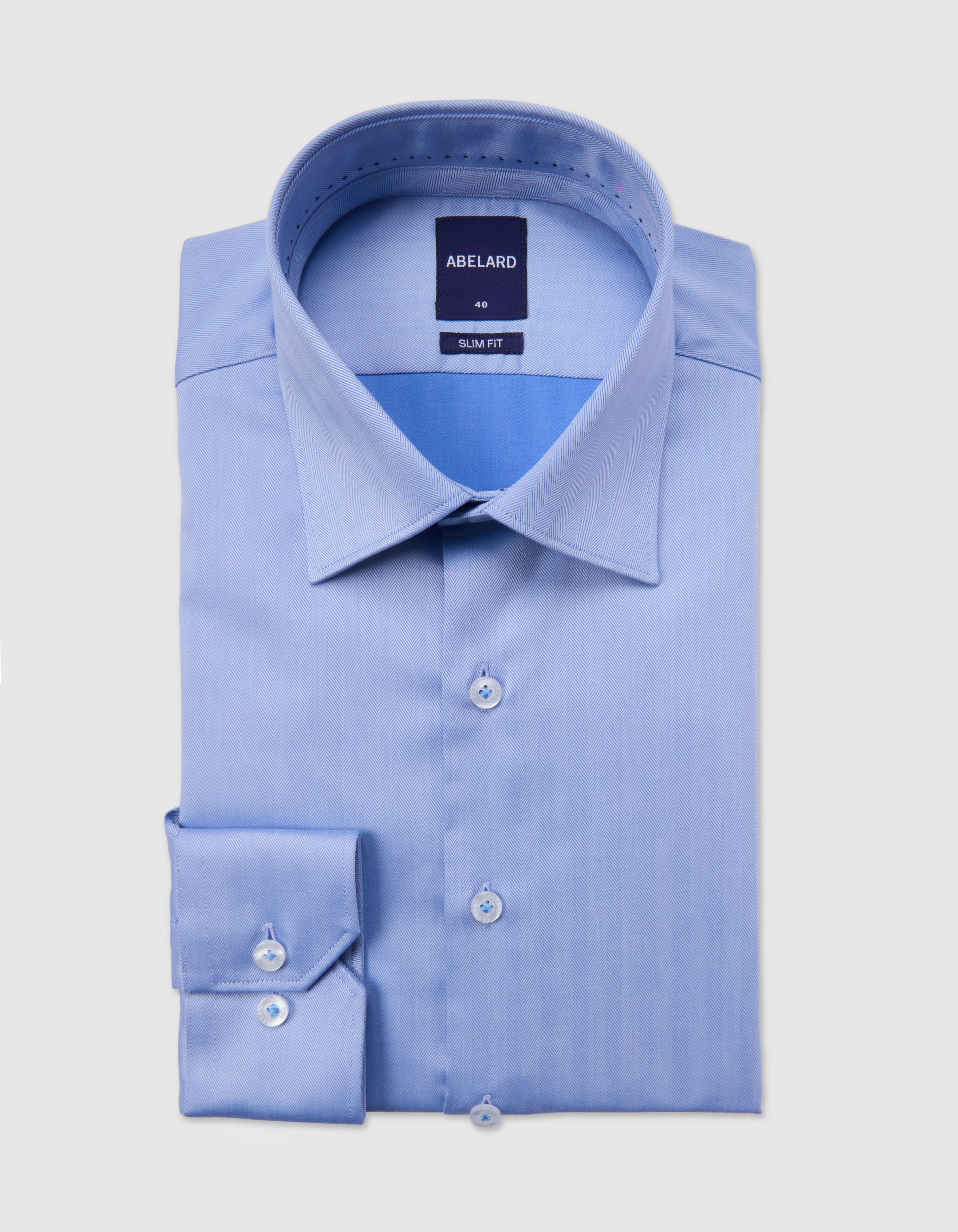 EL HIERRO STRETCH HERRINGBONE SLIM FIT SHIRT