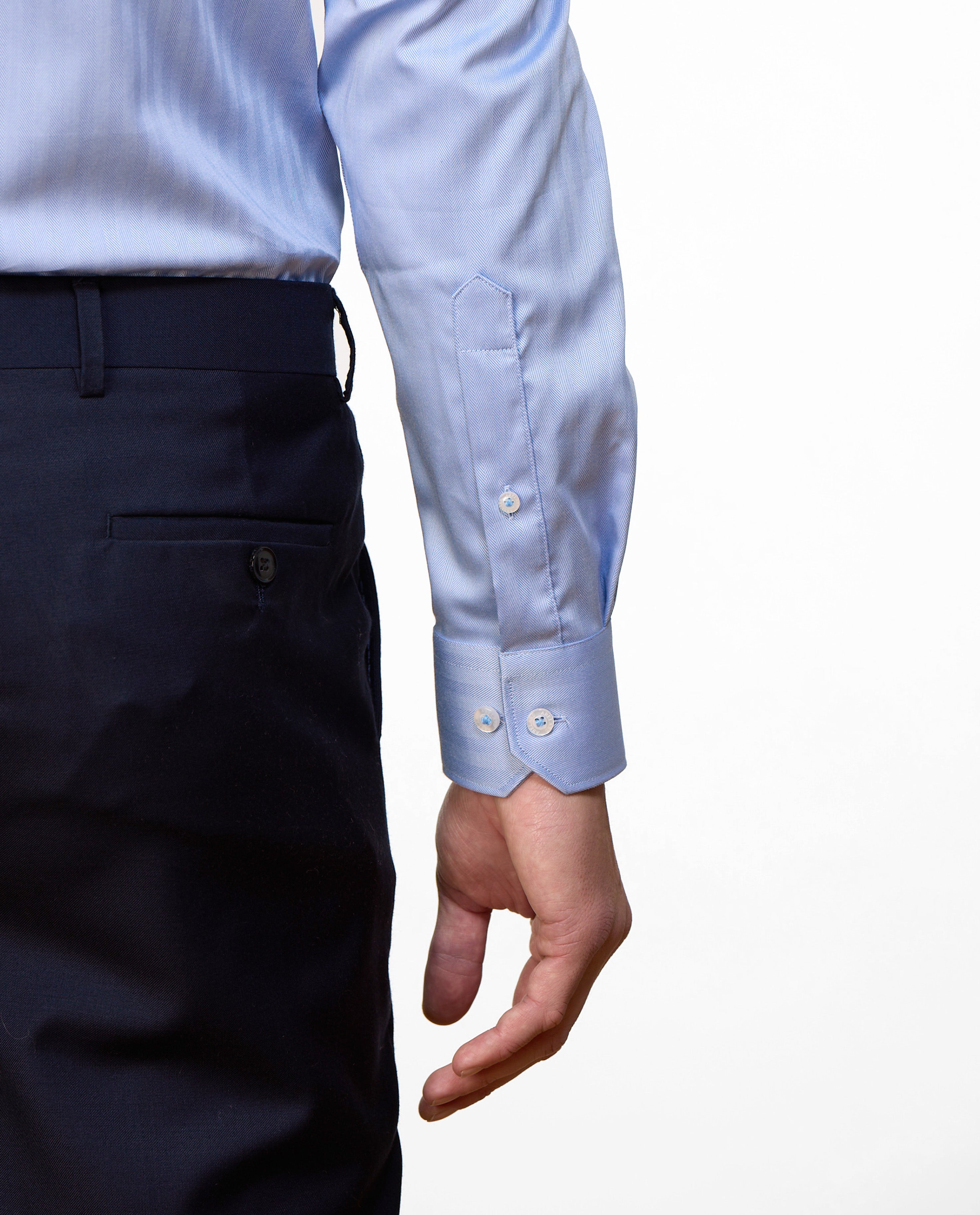 EL HIERRO STRETCH HERRINGBONE SLIM FIT SHIRT