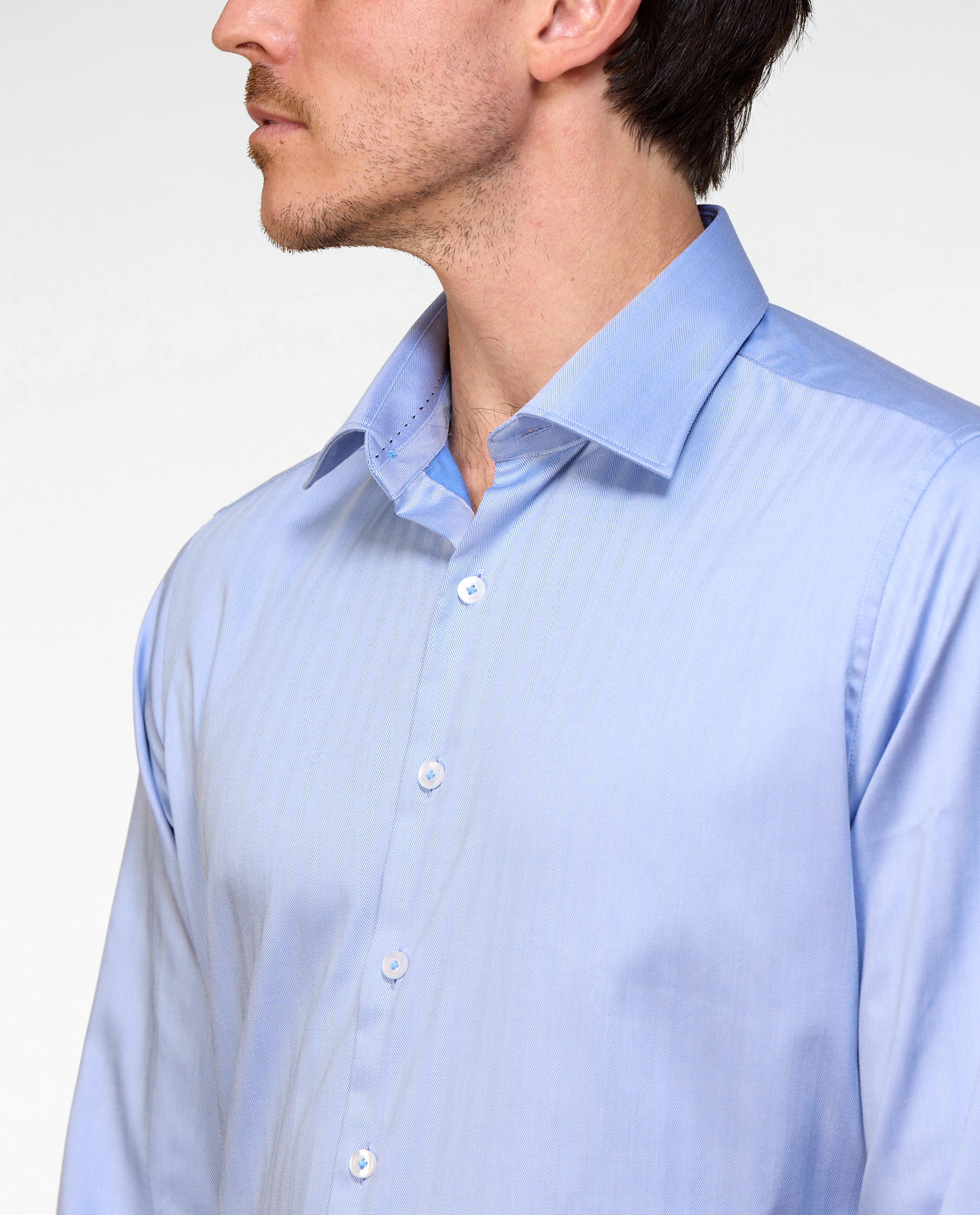 EL HIERRO STRETCH HERRINGBONE SLIM FIT SHIRT