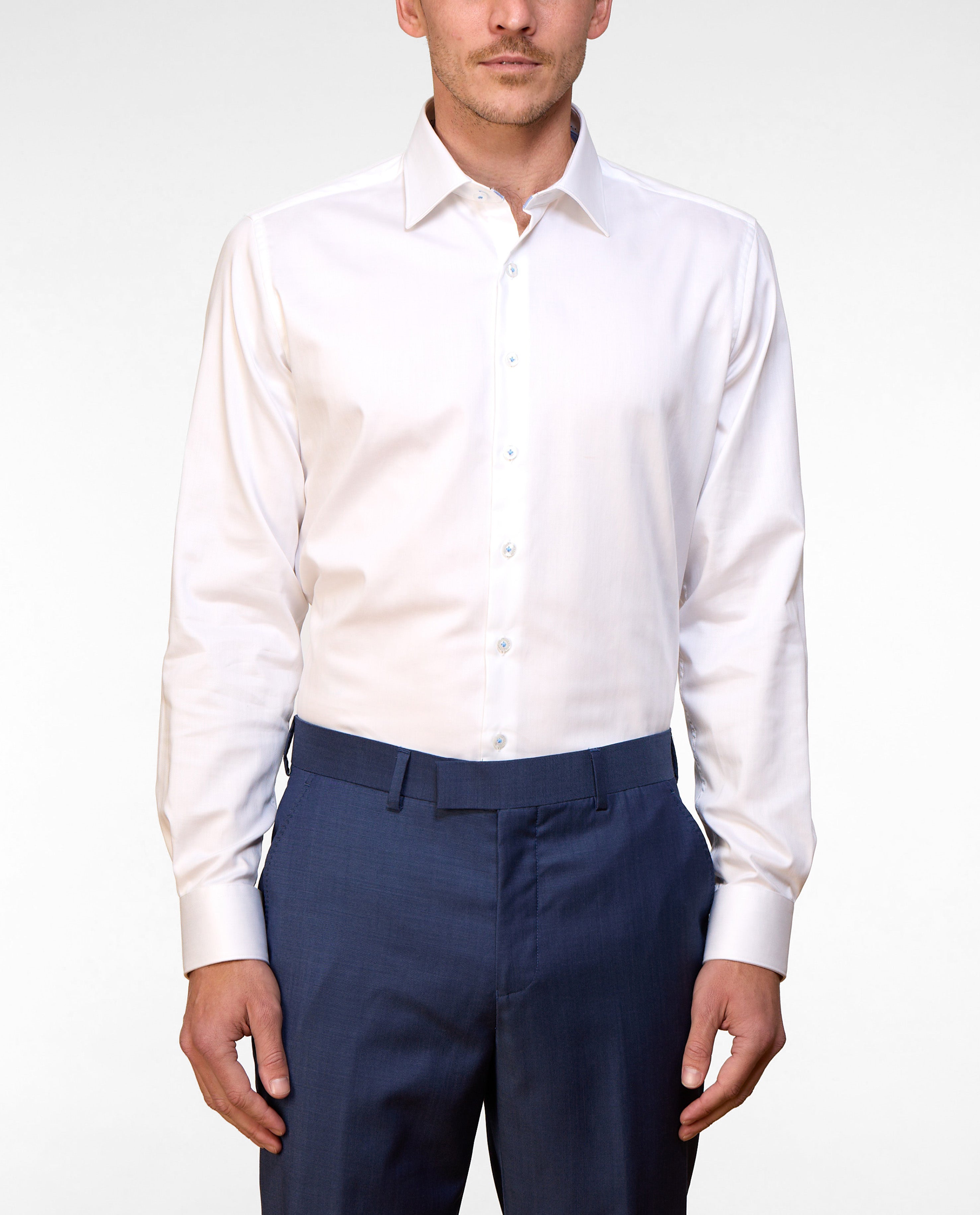 EL HIERRO STRETCH HERRINGBONE SLIM FIT SHIRT
