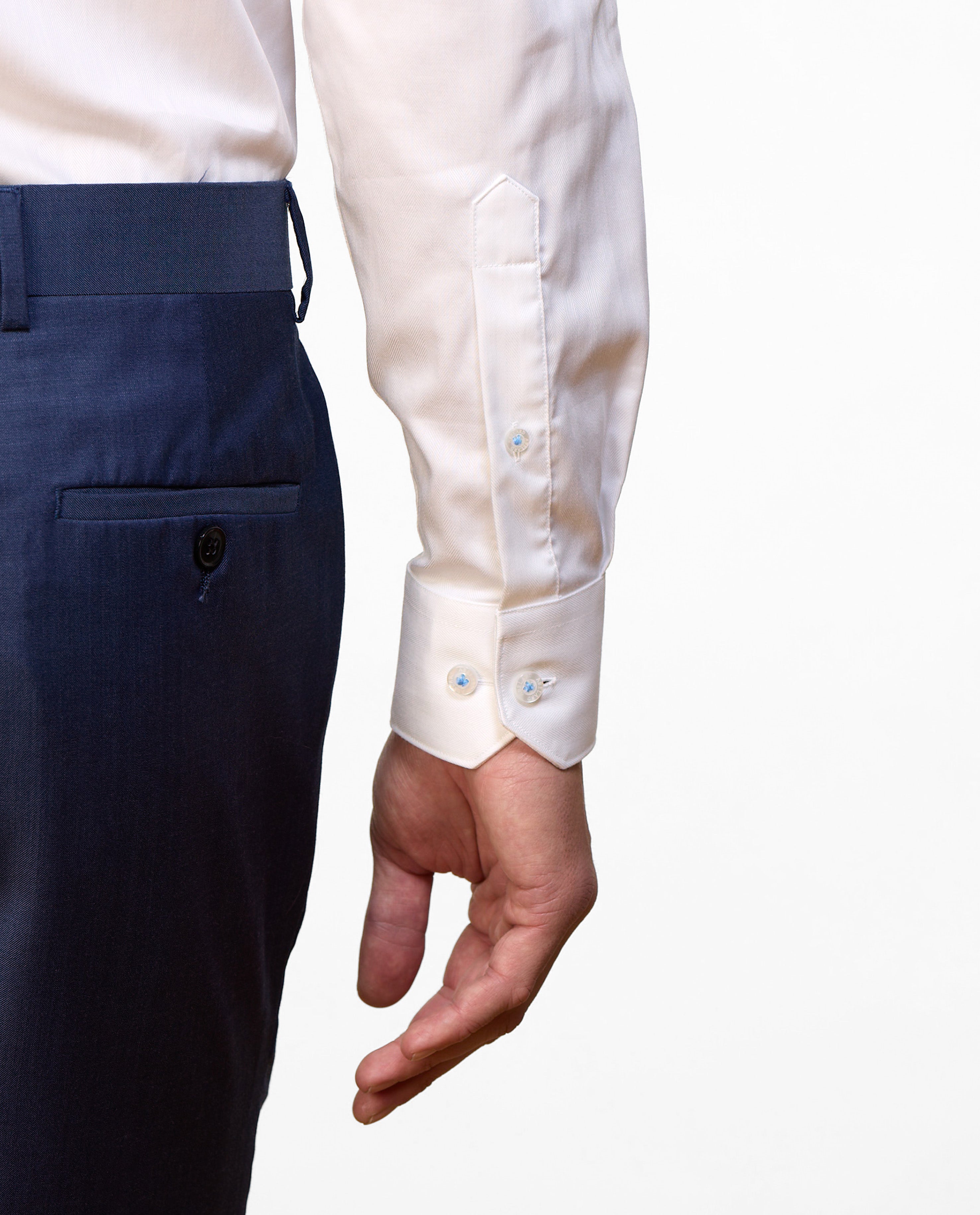 EL HIERRO STRETCH HERRINGBONE SLIM FIT SHIRT