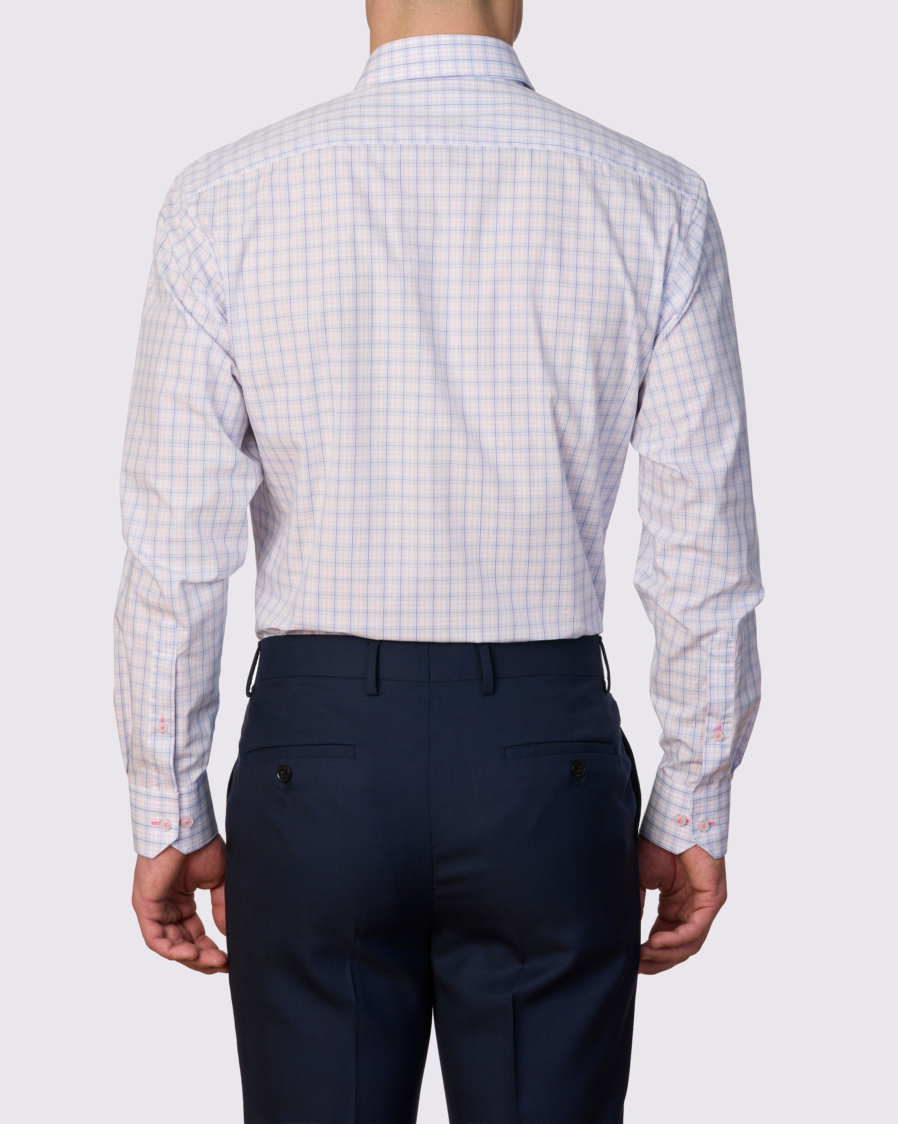 CALA D'OR FINE POPLIN CHECK CLASSIC FIT SHIRT