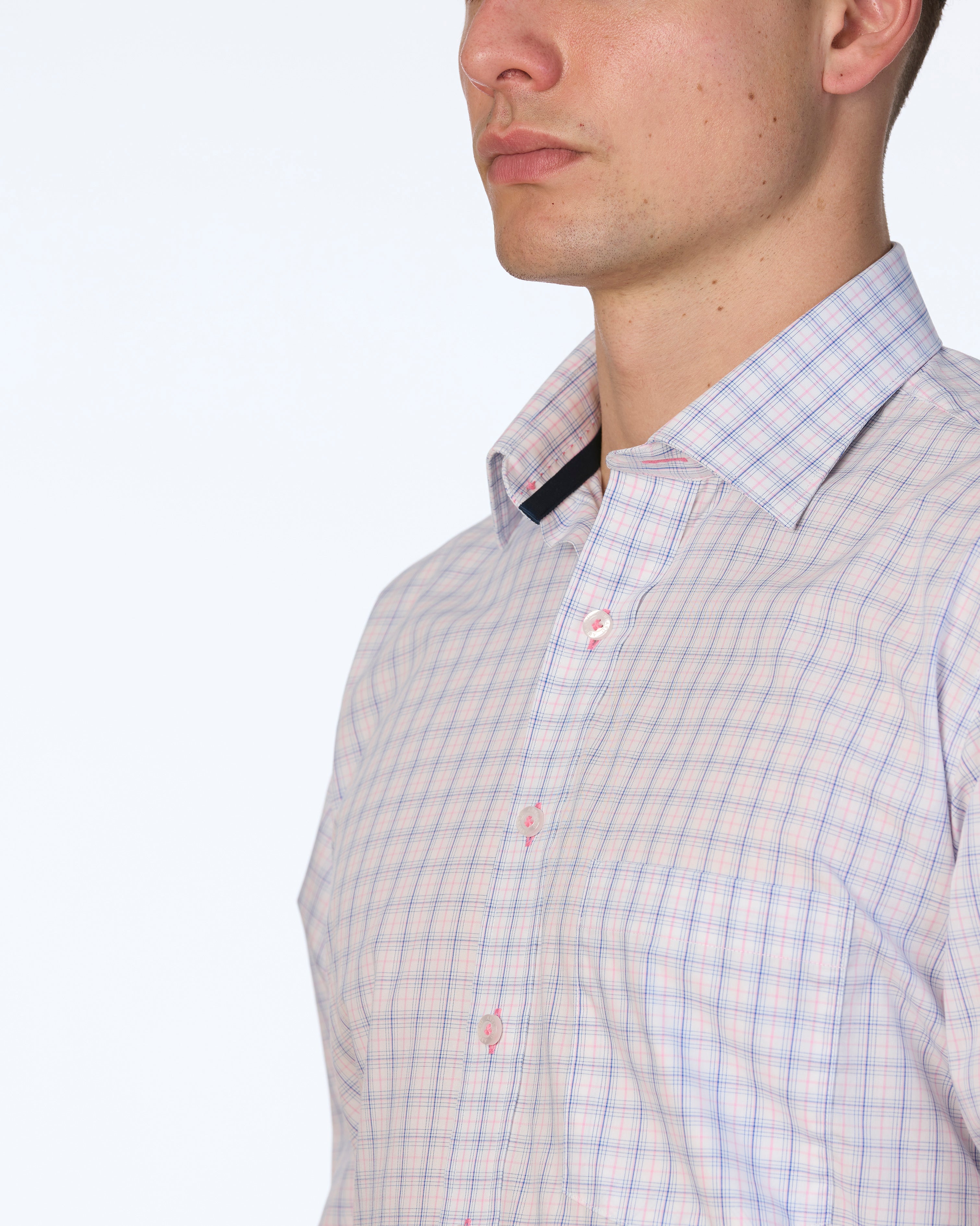 CALA D'OR FINE POPLIN CHECK CLASSIC FIT SHIRT