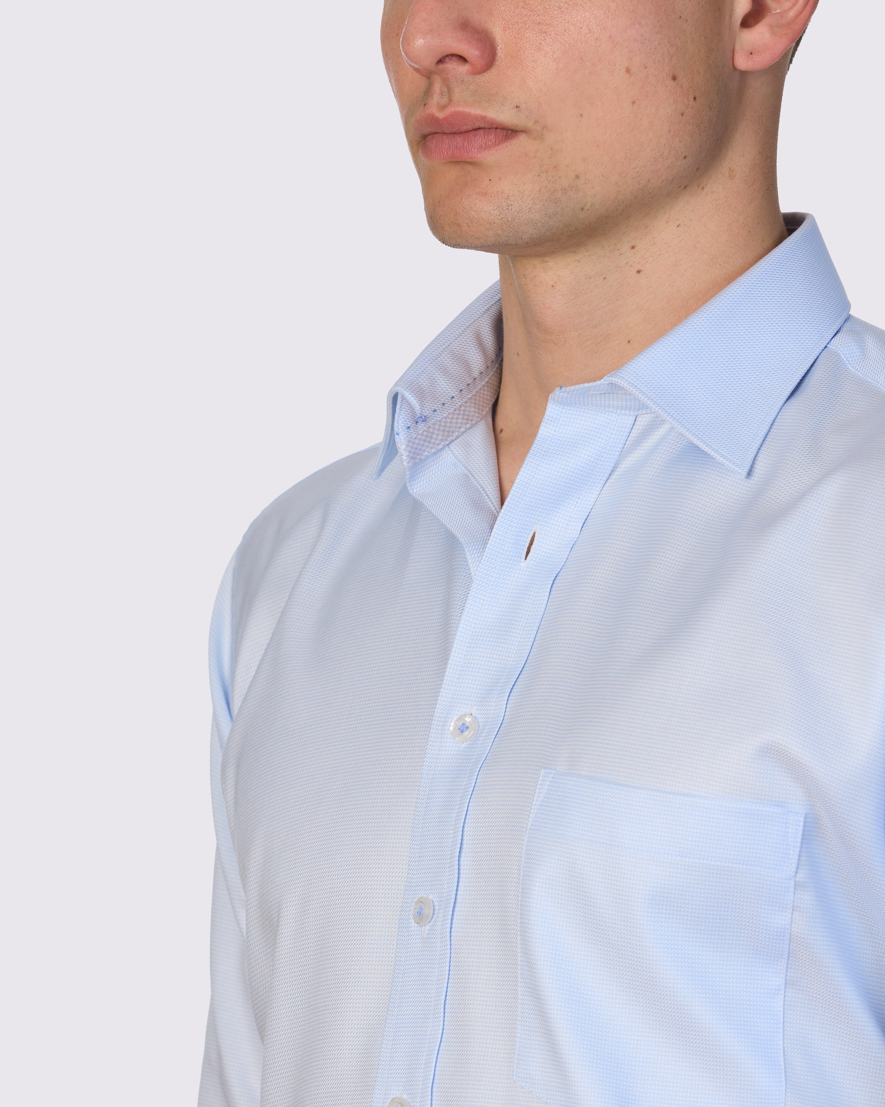 ZANZIBAR FINE ZIG-ZAG TWILL CLASSIC FIT SHIRT