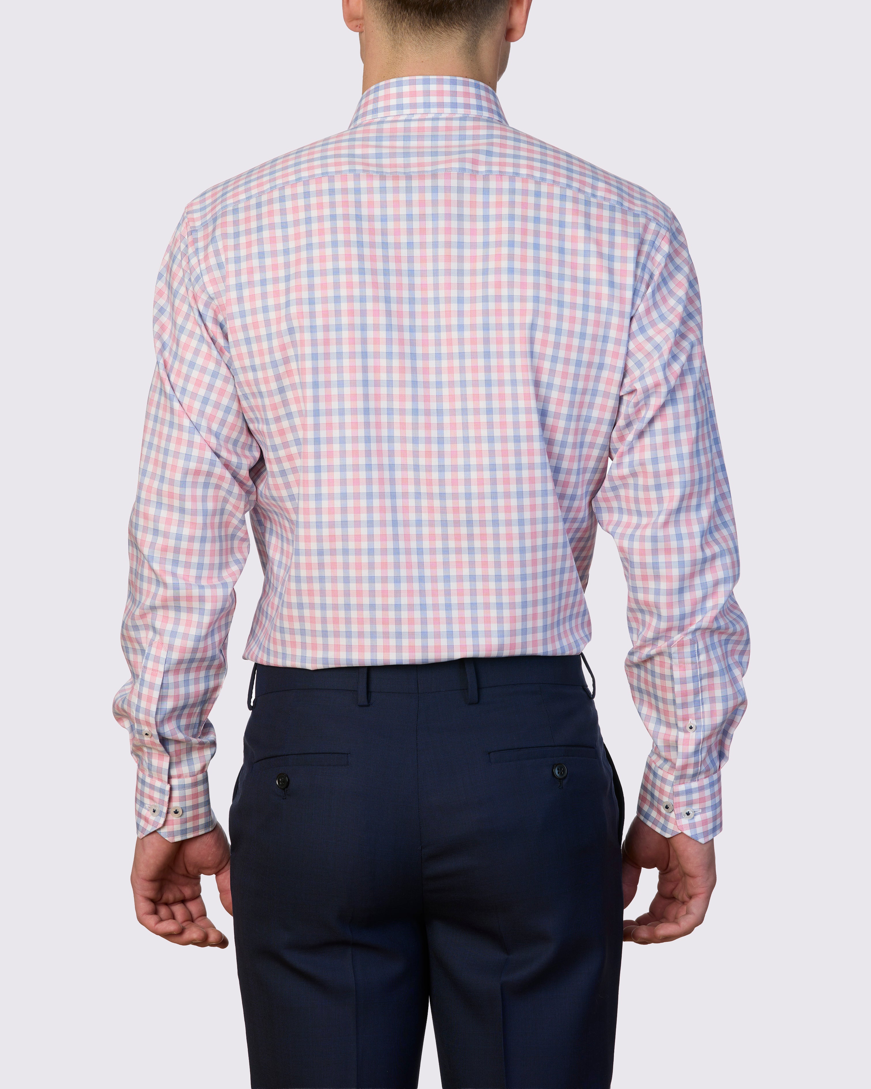 TORINO FINE MELANGE CHECK CLASSIC FIT SHIRT
