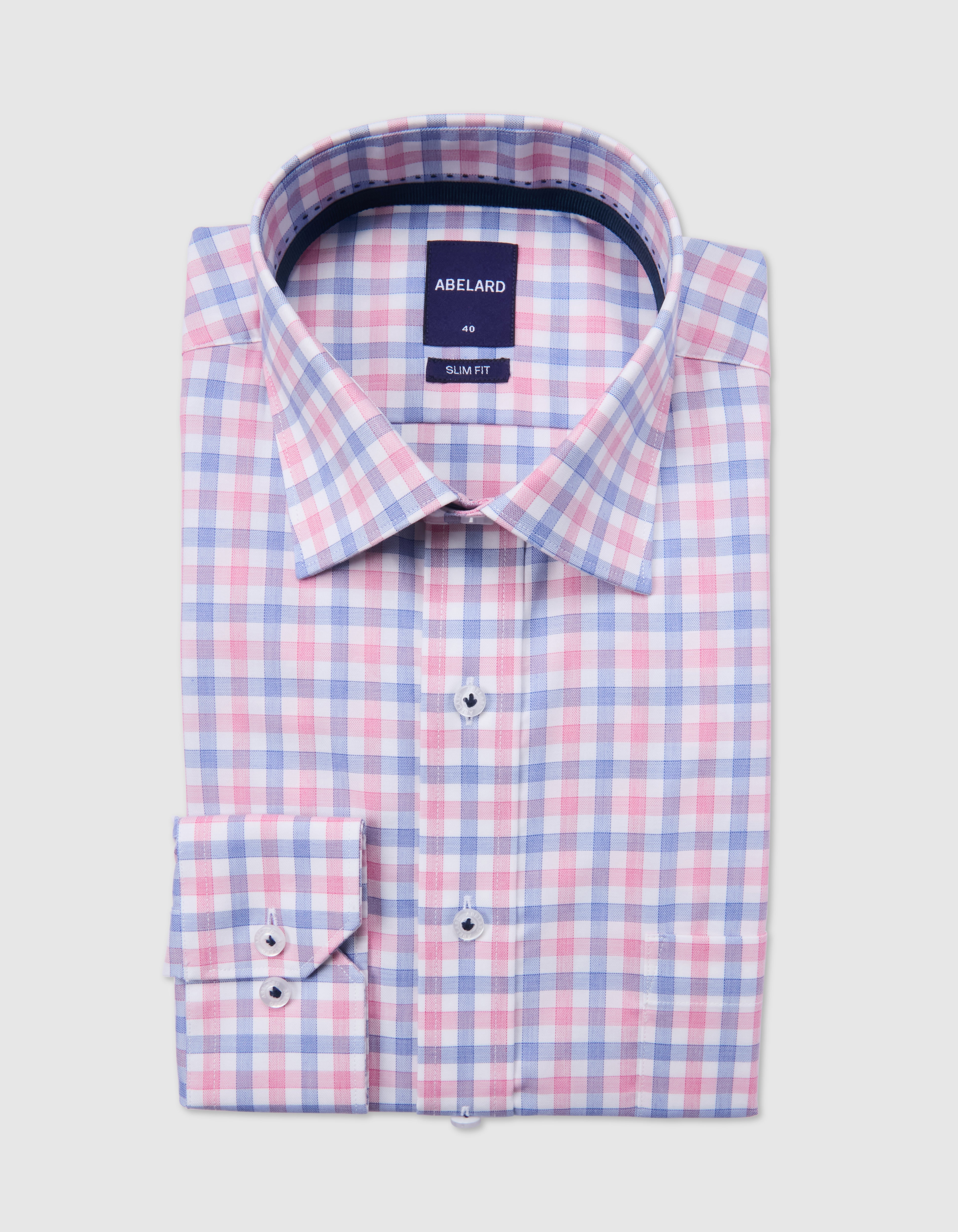 TORINO FINE MELANGE CHECK SLIM FIT SHIRT