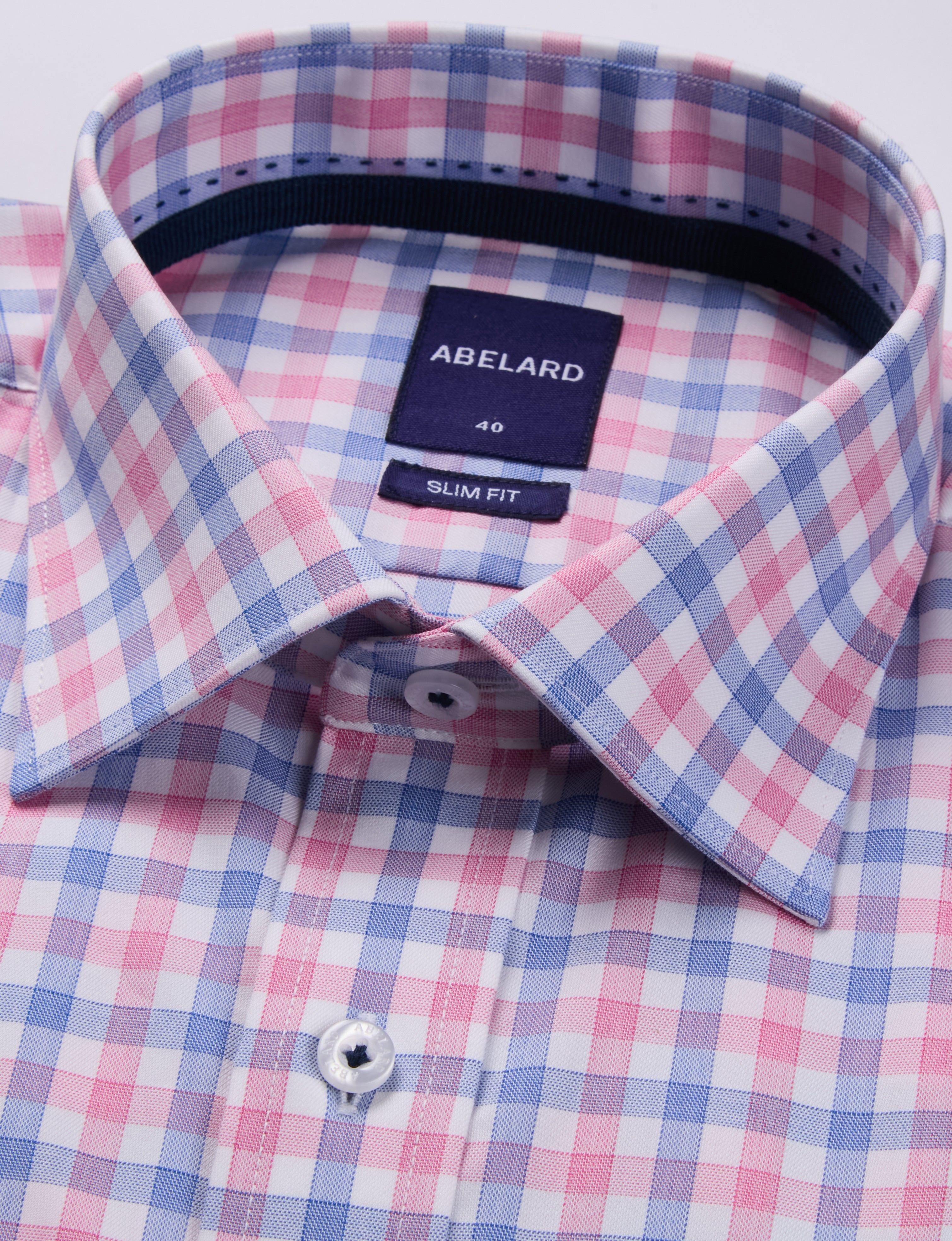 TORINO FINE MELANGE CHECK SLIM FIT SHIRT