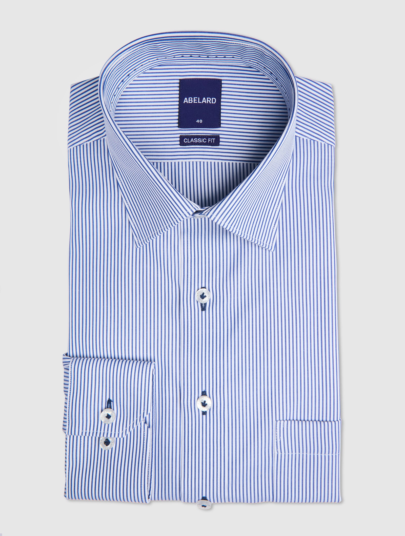 BADEN BADEN SUPERFINE STRIPE CLASSIC FIT SHIRT