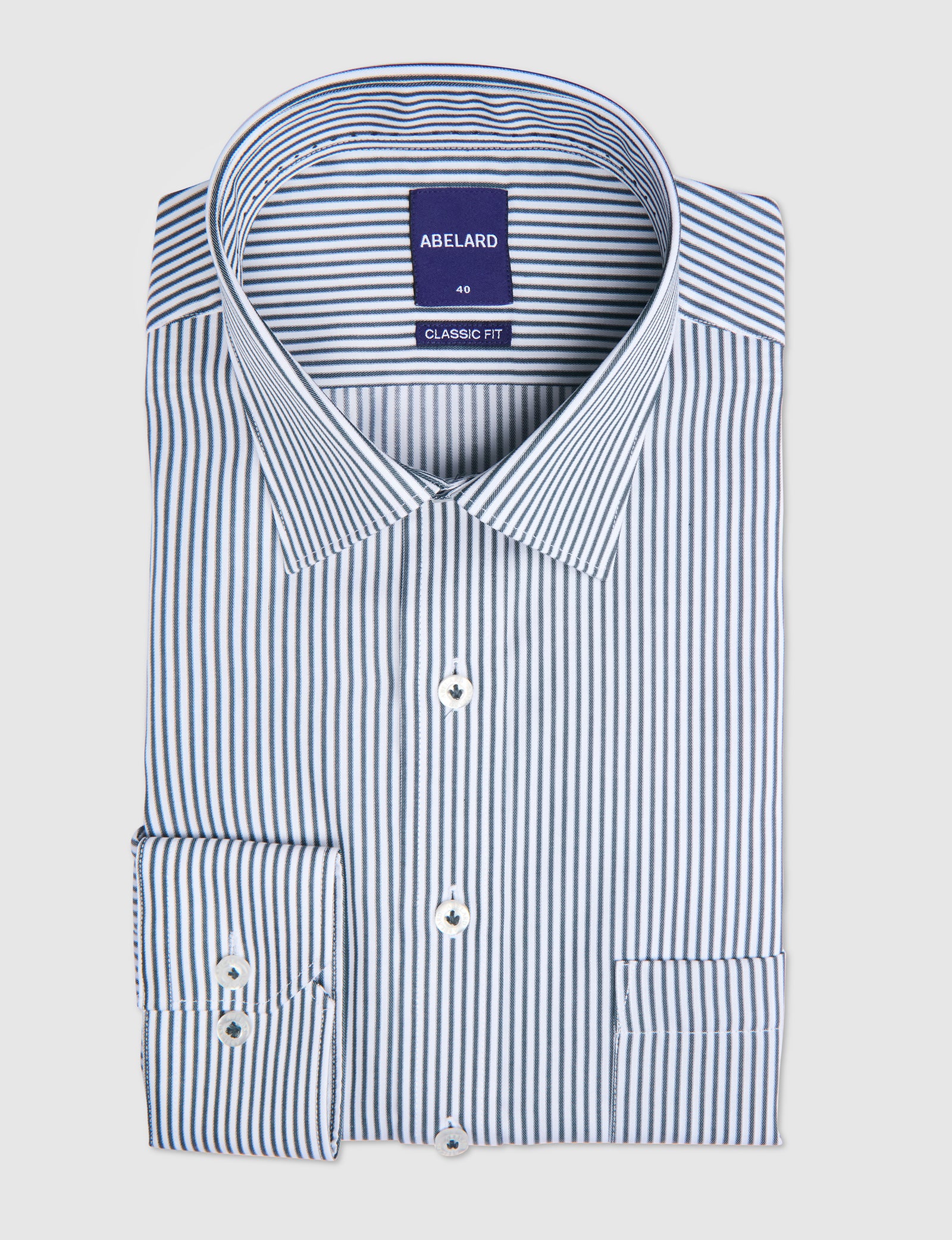 WEISBADEN SUPERFINE STRIPE CLASSIC FIT SHIRT