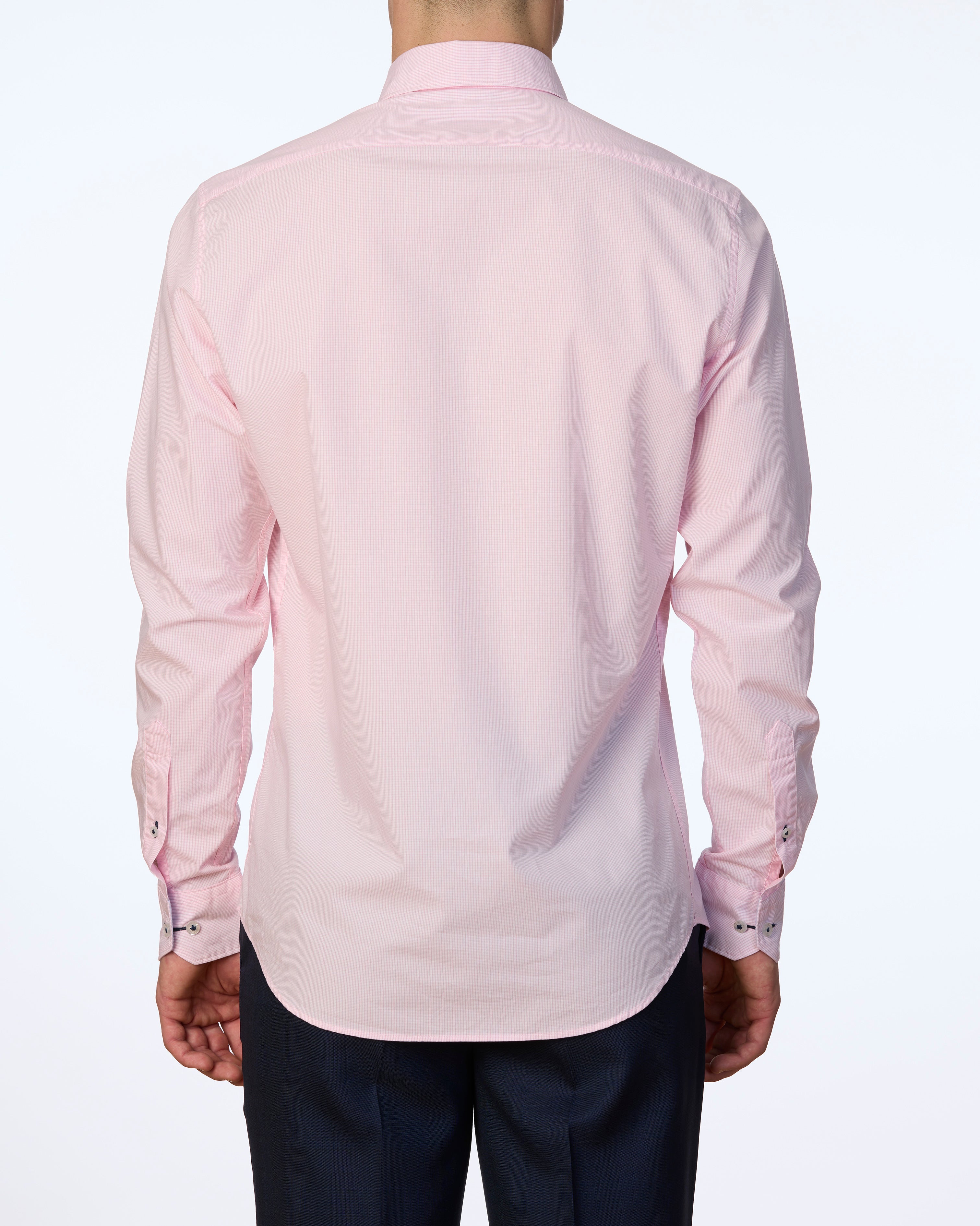 MIGJORN MICRO CHECK WASHED SLIM FIT SHIRT