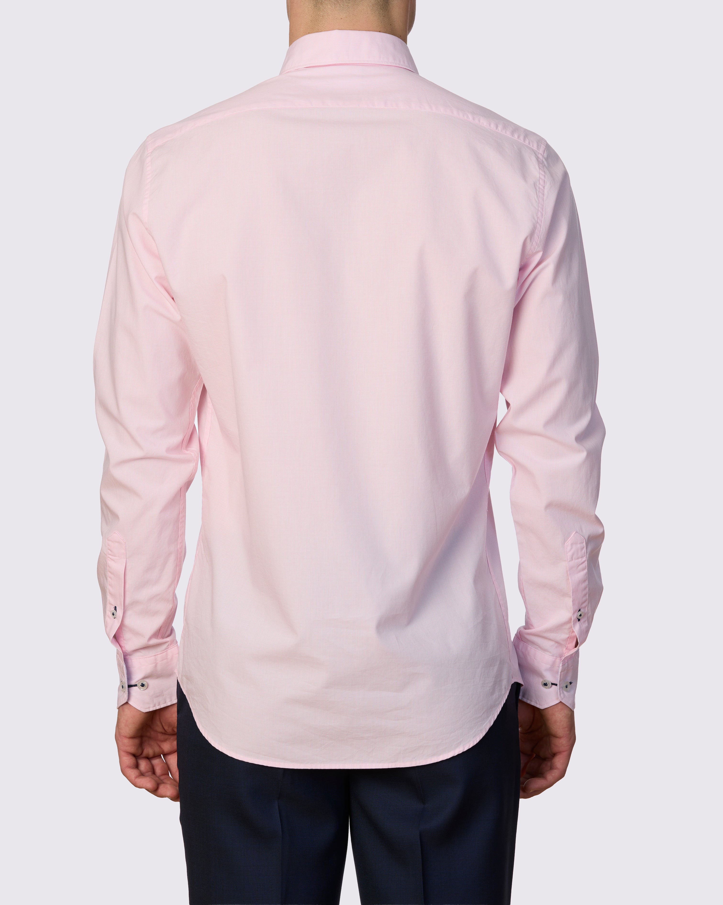 MIGJORN MICRO CHECK WASHED SLIM FIT SHIRT