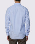 SES ILELETES STRIPE WASHED SLIM FIT SHIRT