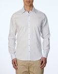WHITE SANDS DOBBY SLIM FIT SHIRT