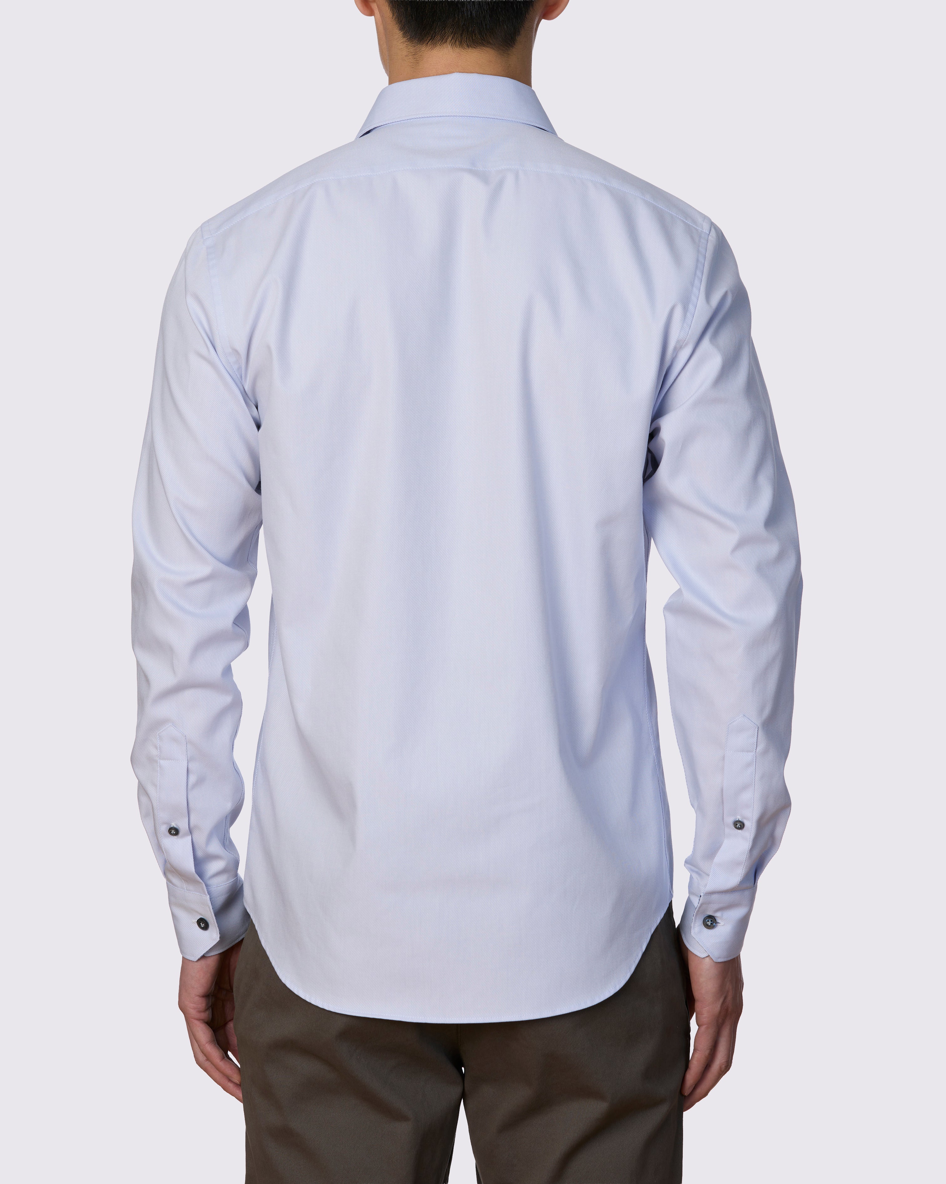 TEGUISE TRIMMED TWILL SLIM FIT SHIRT