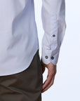 TEGUISE TRIMMED TWILL SLIM FIT SHIRT