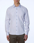 TEGUISE TRIMMED TWILL SLIM FIT SHIRT