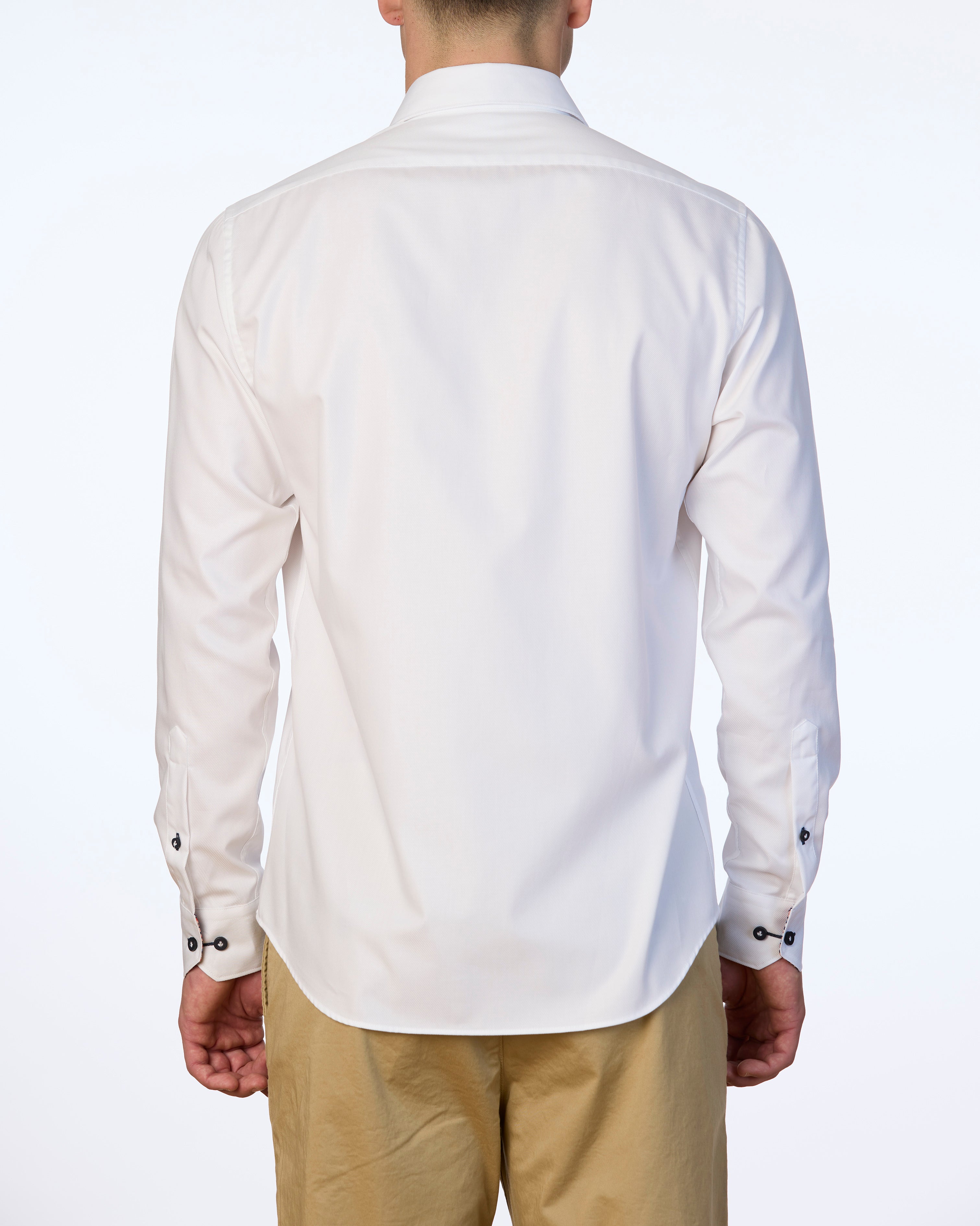 TEGUISE TRIMMED TWILL SLIM FIT SHIRT
