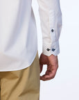 TEGUISE TRIMMED TWILL SLIM FIT SHIRT