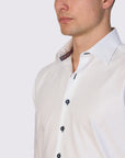 TEGUISE TRIMMED TWILL SLIM FIT SHIRT
