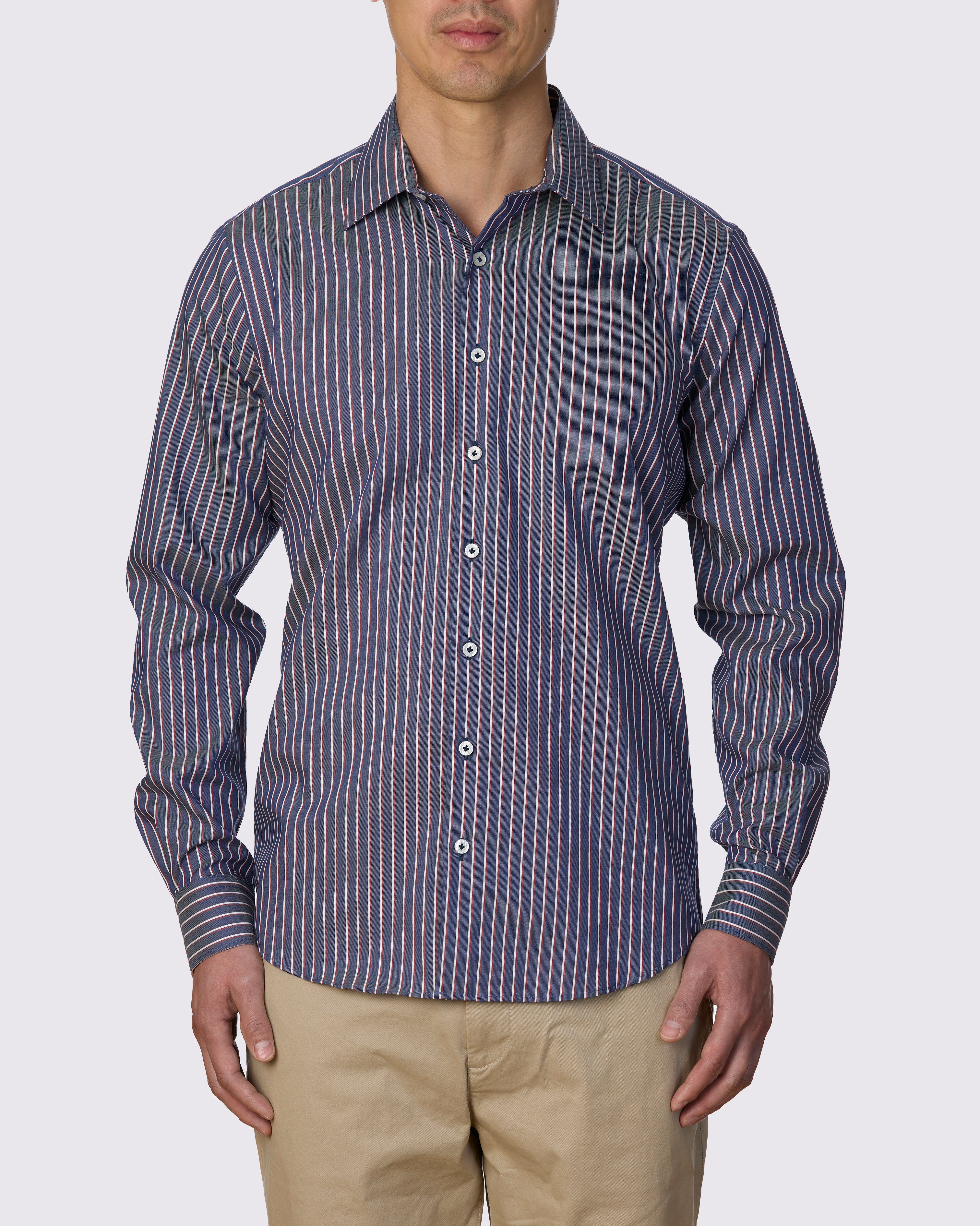 CARNABY STREET RETRO STRIPE SLIM FIT SHIRT
