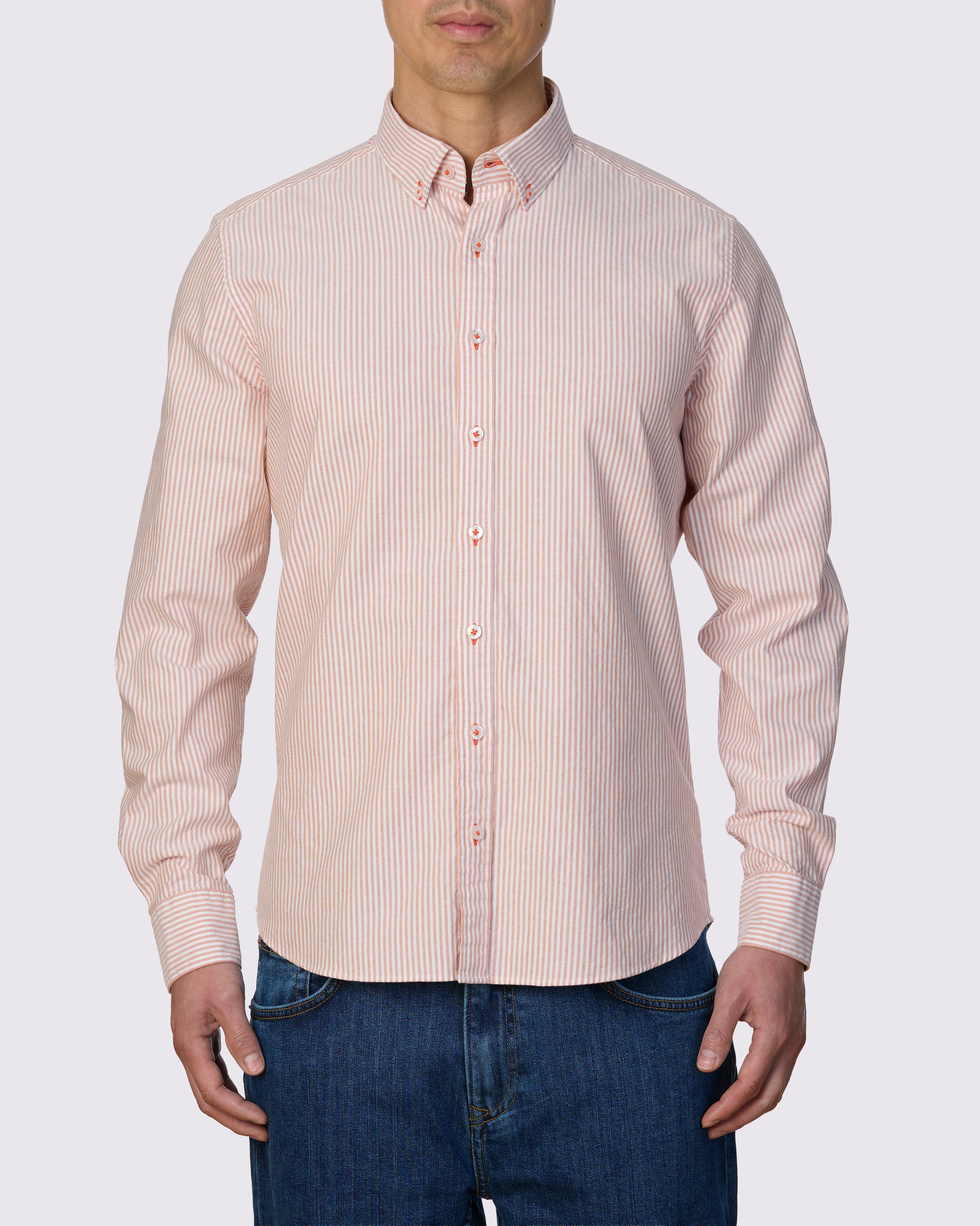 MALLORCA OXFORD STRIPE SLIM FIT SHIRT