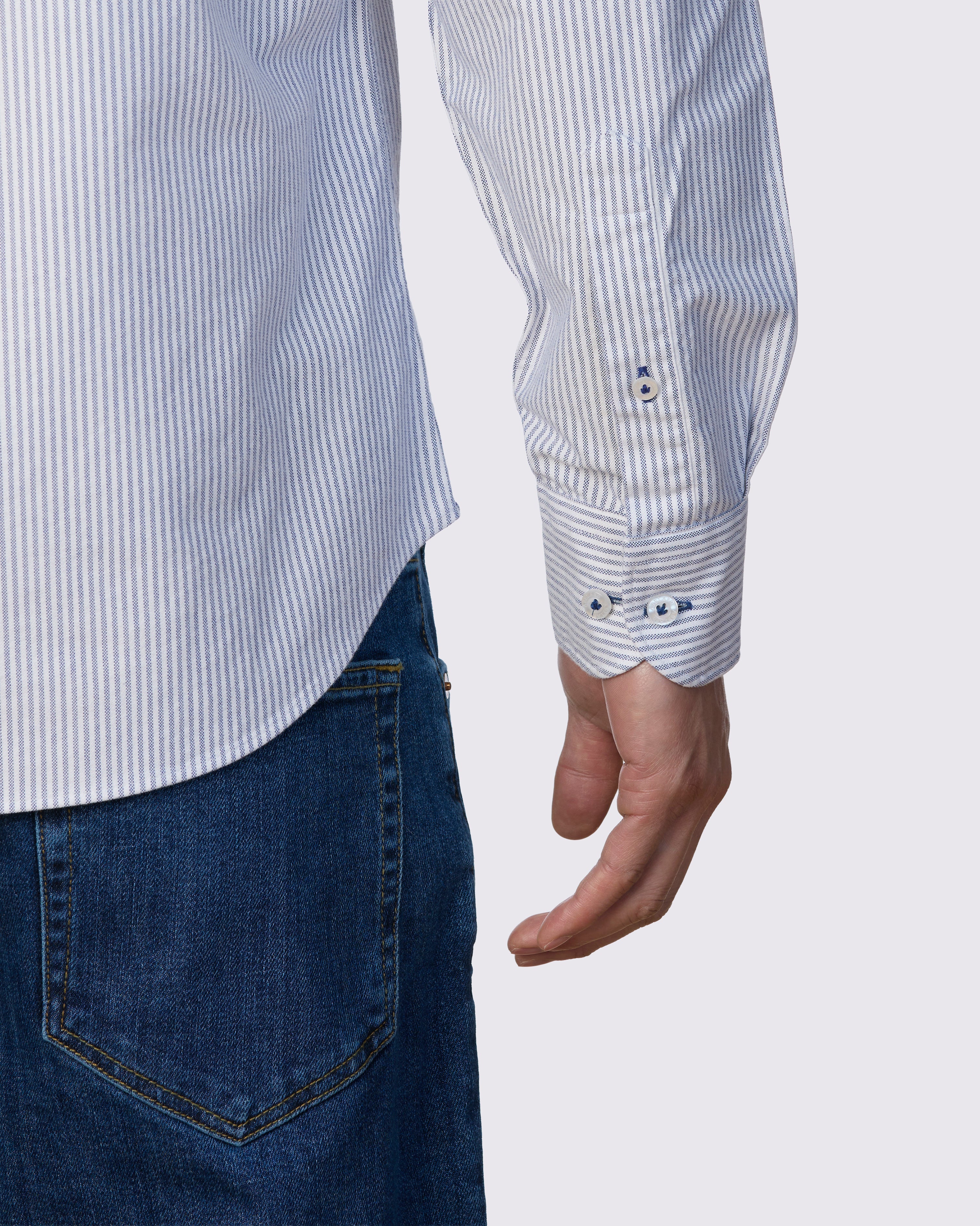 MALLORCA OXFORD STRIPE SLIM FIT SHIRT