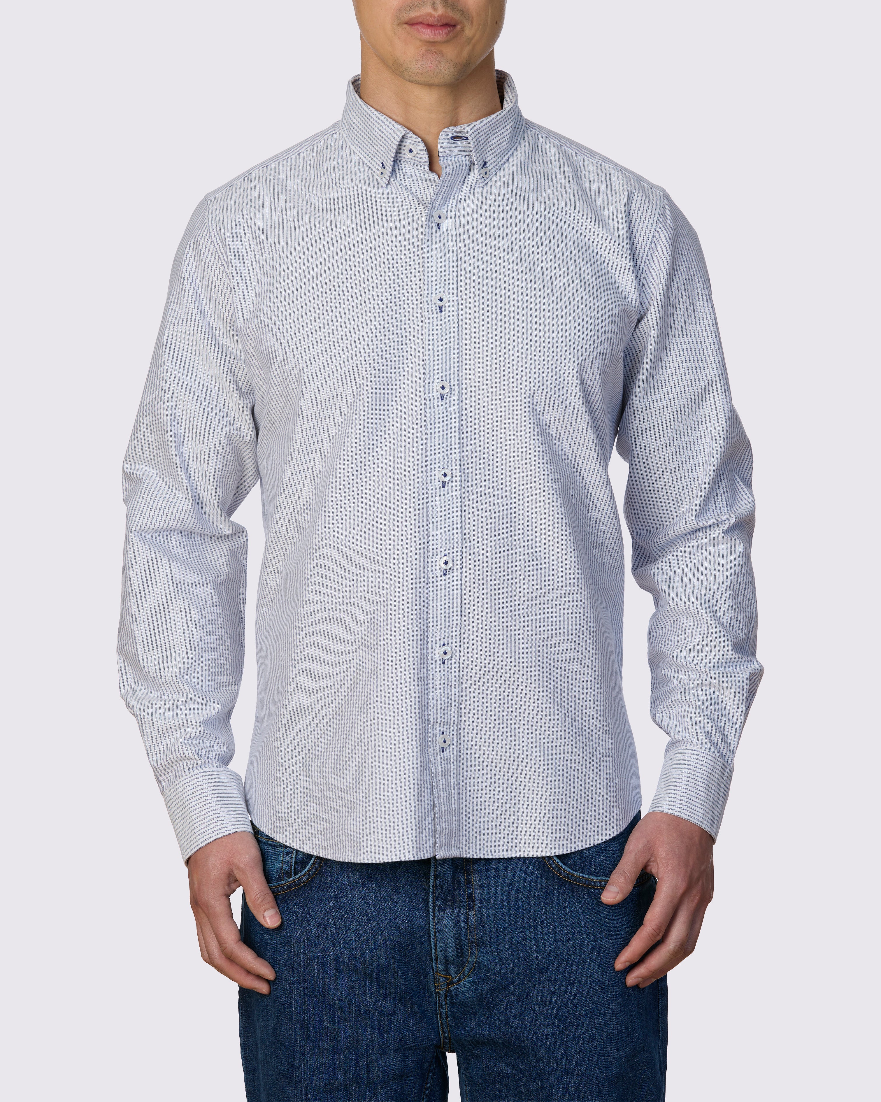MALLORCA OXFORD STRIPE SLIM FIT SHIRT