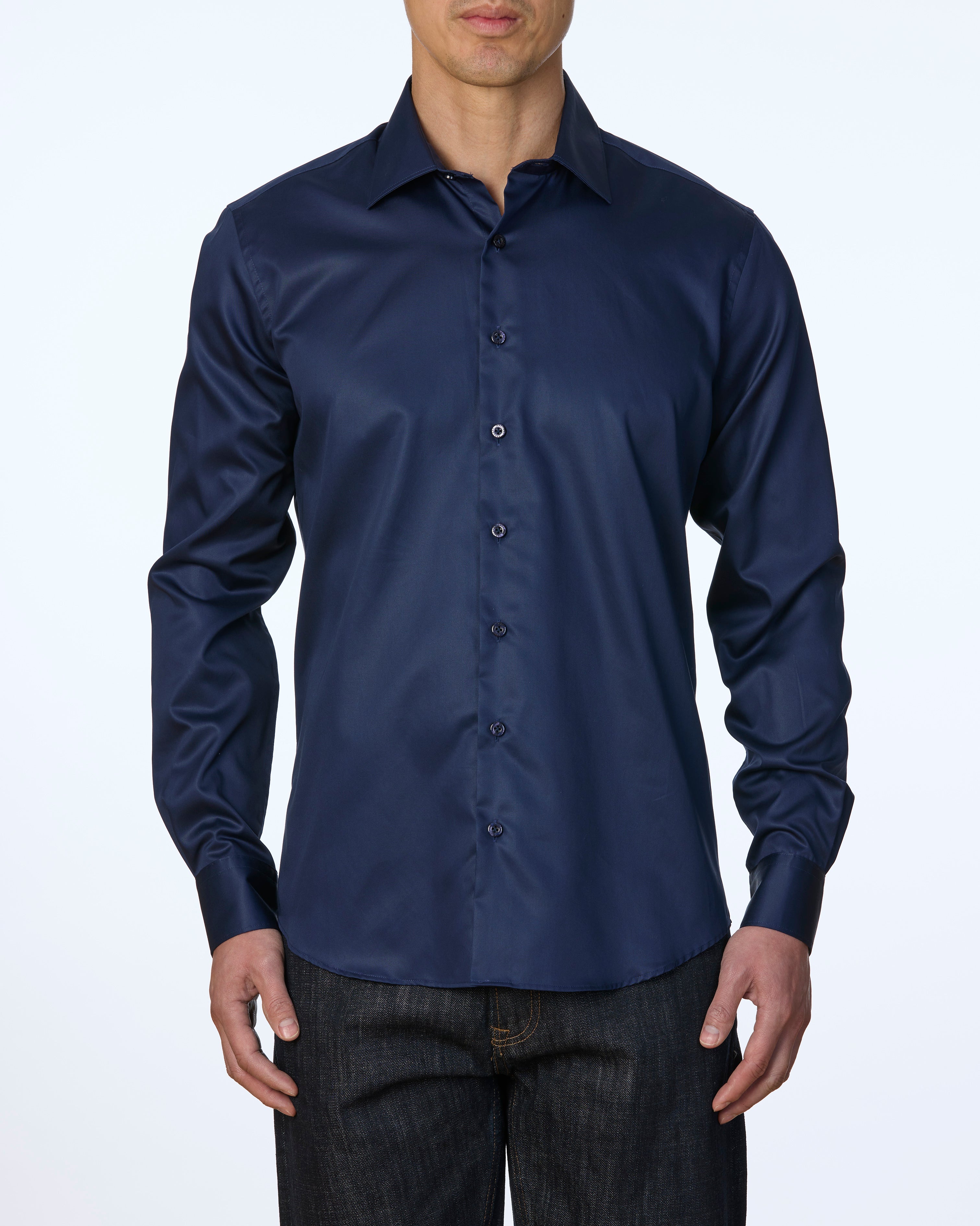 EIVISSA SATEEN SLIM FIT SHIRT