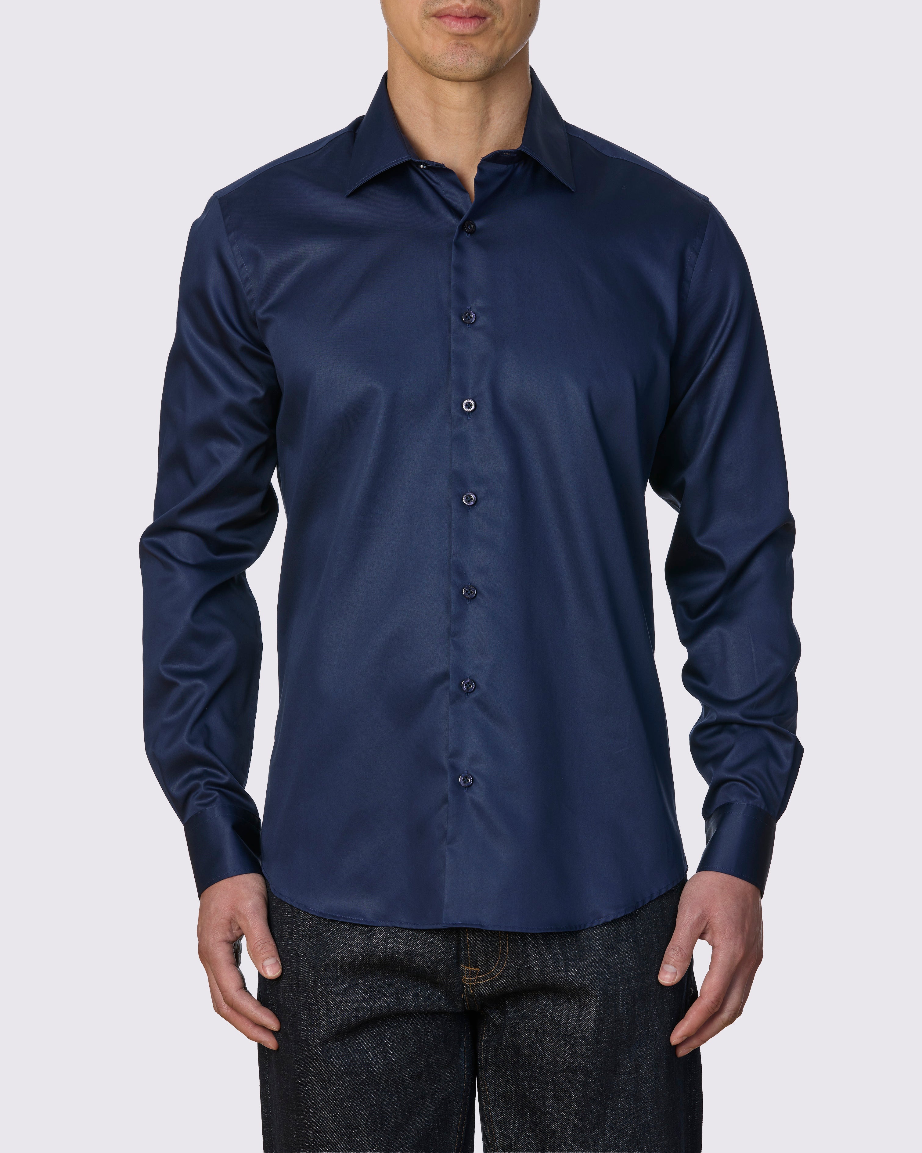 EIVISSA SATEEN SLIM FIT SHIRT