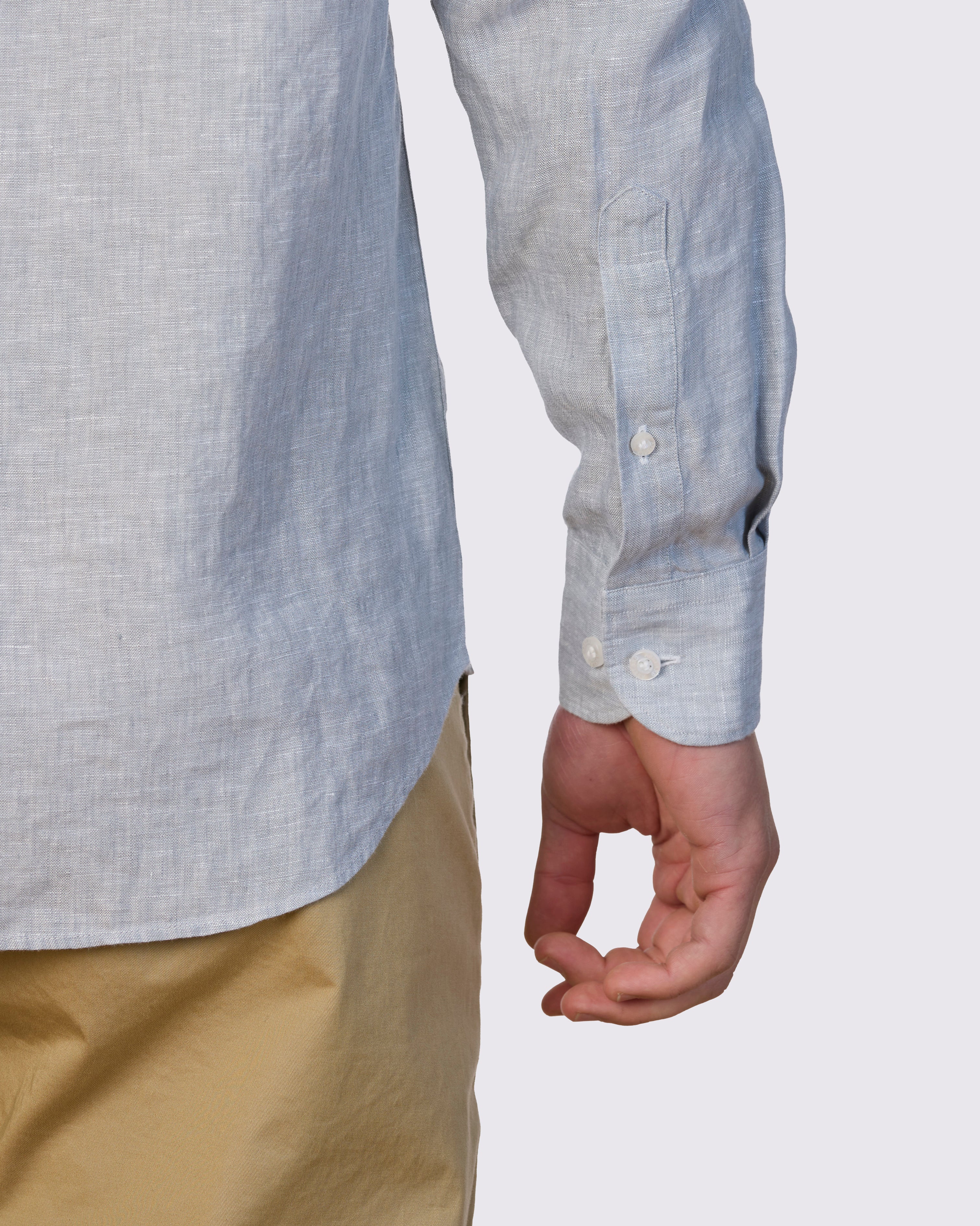 PIATTO II PURE LINEN SLIM FIT SHIRT