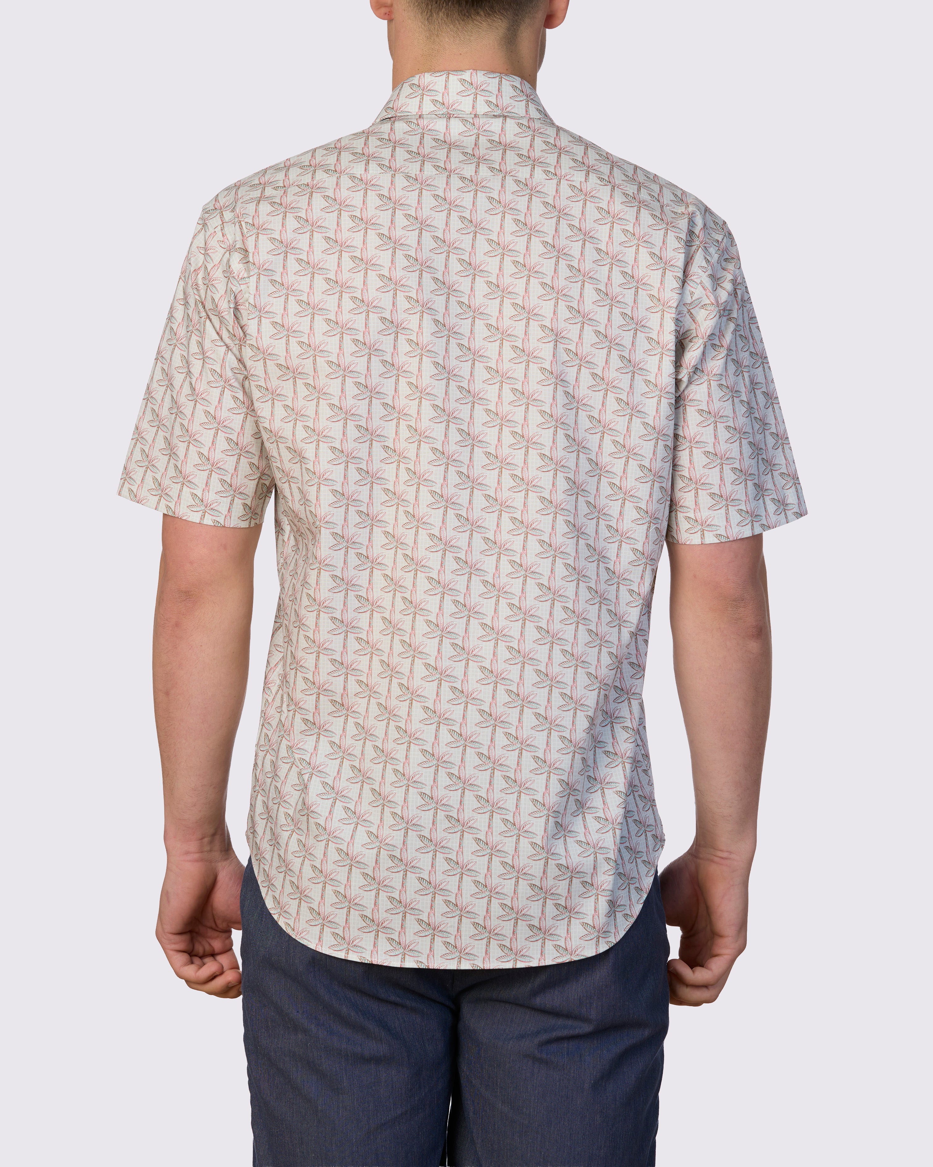DATE PALM STRETCH PRINT CLASSIC FIT SHIRT