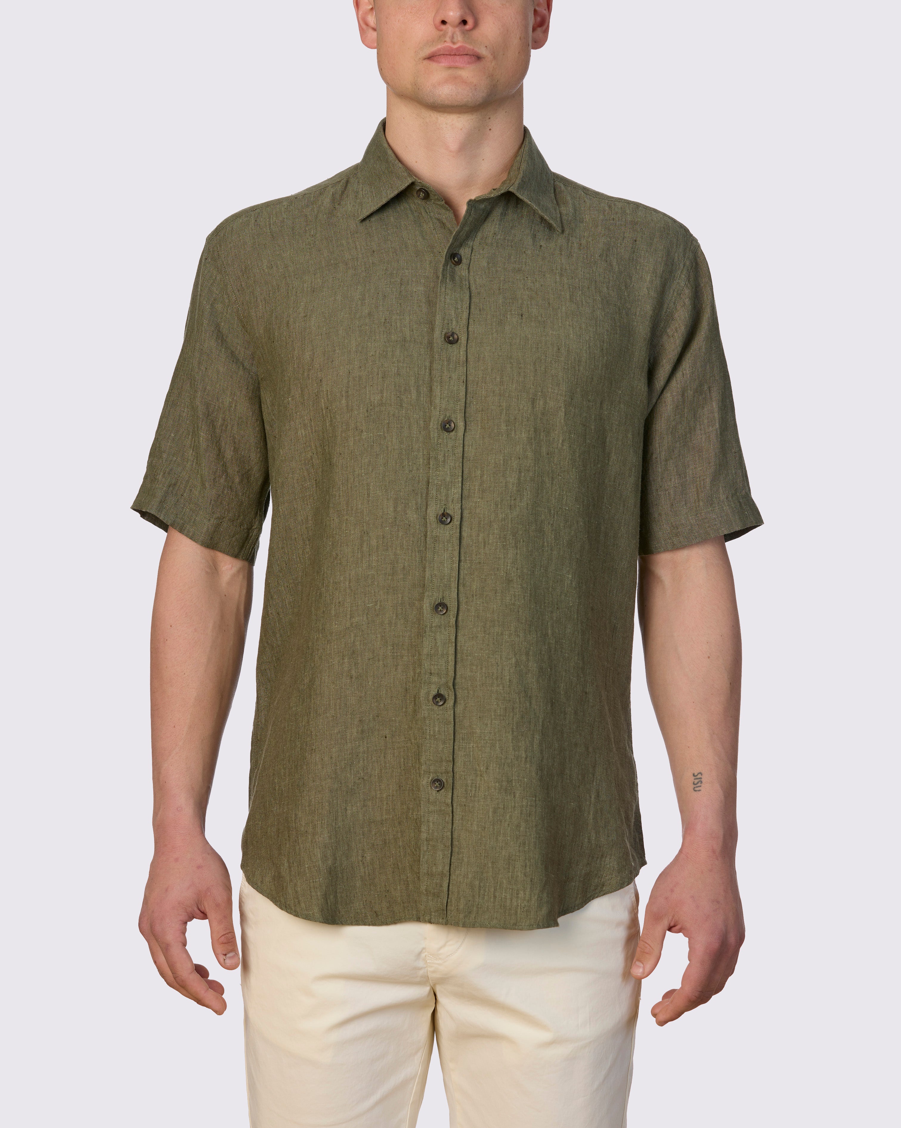 FIRST CLASS LINEN CLASSIC FIT SHIRT