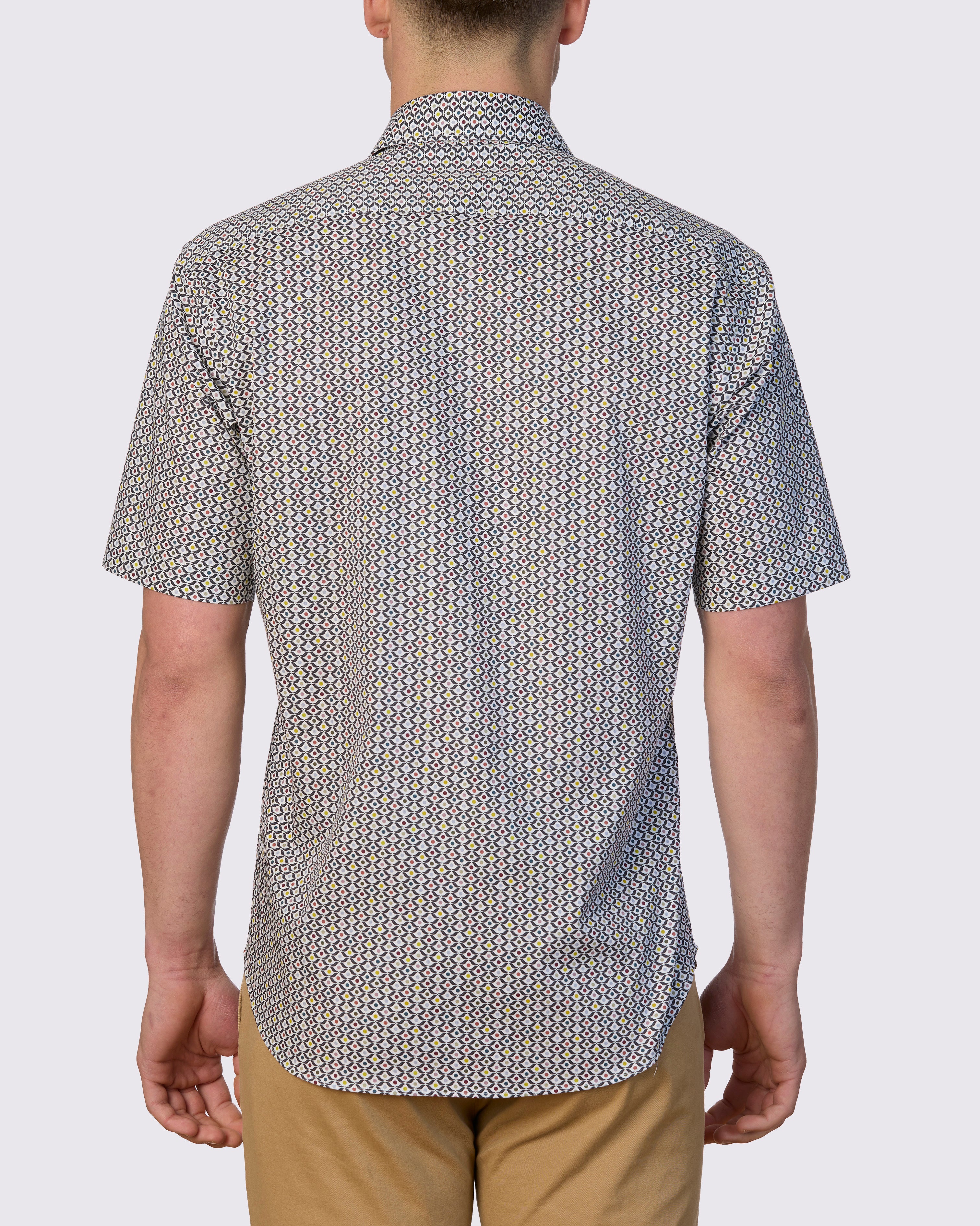 60S RETRO PRINT CLASSIC FIT SHIRT