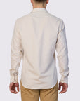 MELANGE MINNOWBONE LINEN BLEND SLIM FIT SHIRT