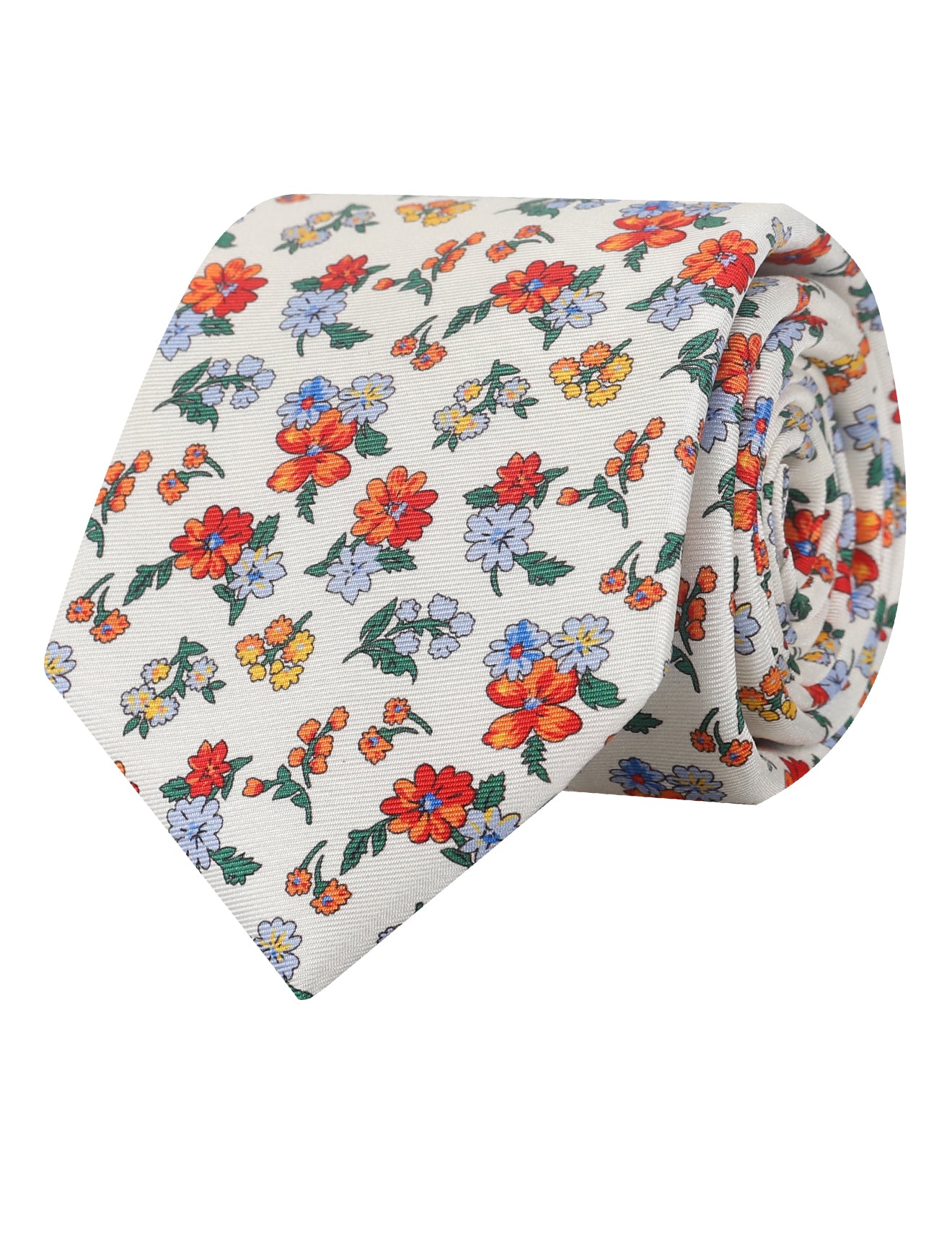 GERBERA DIGITAL TIE - CREAM MULTI