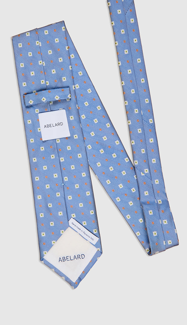 Square Flower Jacquard Tie