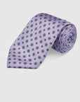 DAISY TWILL PRINT TIE - LILAC