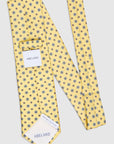 DAISY TWILL PRINT TIE - YELLOW
