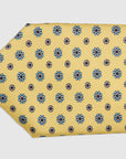 DAISY TWILL PRINT TIE - YELLOW
