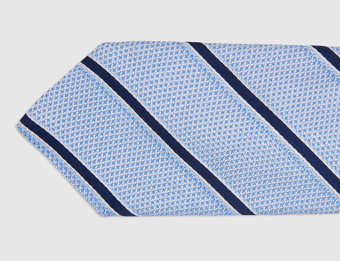 Waffle Jacquard Stripe Tie