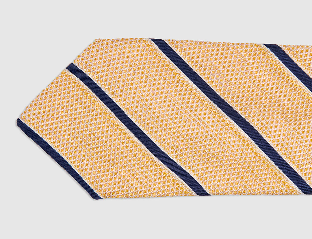 Waffle Jacquard Stripe Tie