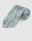 FIORI WATERCOLOUR PRINT TIE - MINT