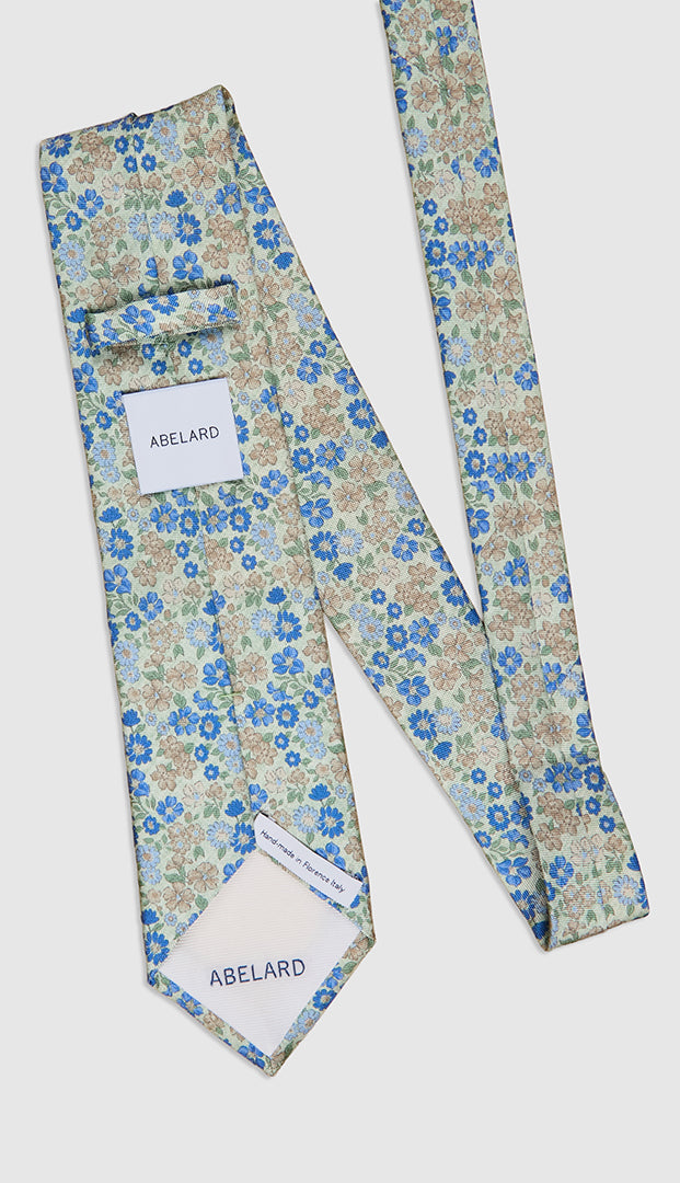 FIORI WATERCOLOUR PRINT TIE - MINT