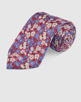 FIORI WATERCOLOUR PRINT TIE - RED