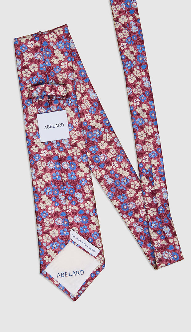 FIORI WATERCOLOUR PRINT TIE - RED