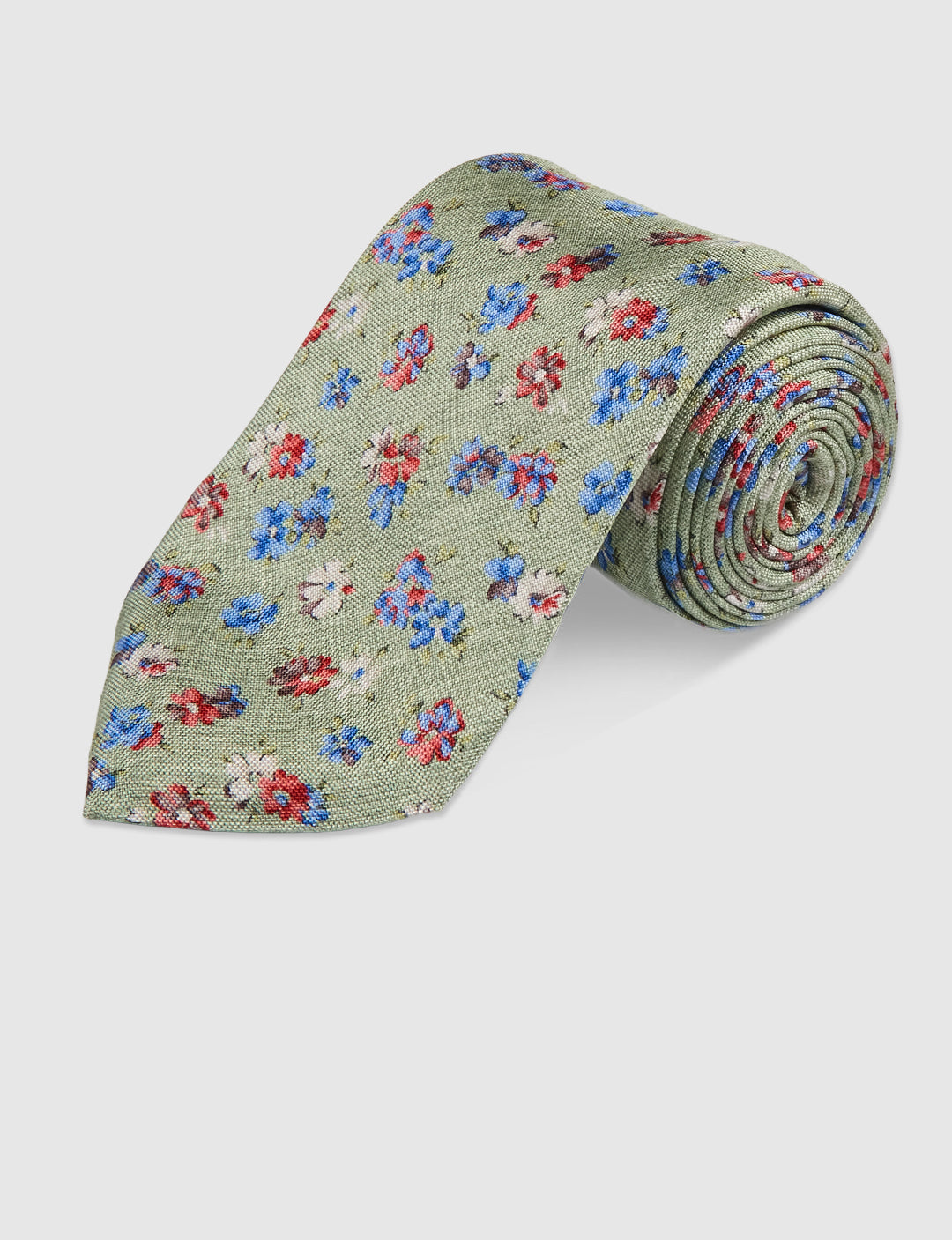 Fresh Flower Print Tie