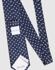 CRISS-CROSS LINEN SILK JAQUARD - NAVY