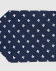 CRISS-CROSS LINEN SILK JAQUARD - NAVY