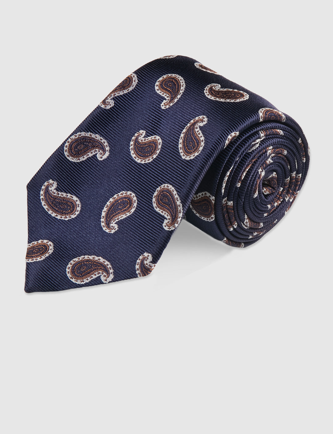 JAIPUR JACQUARD TWILL TIE - NAVY