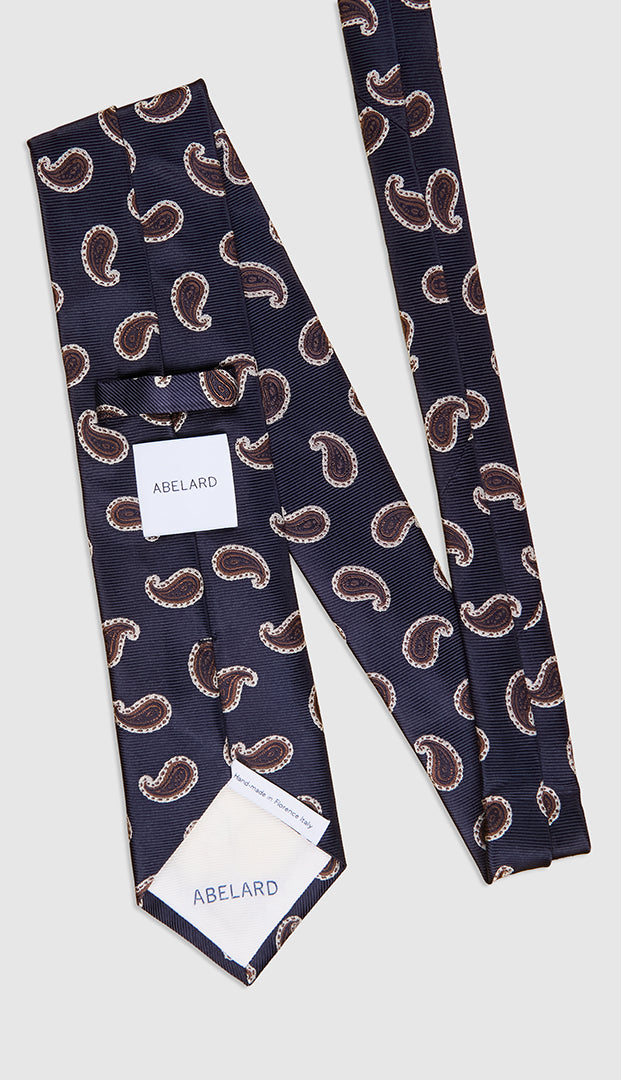 JAIPUR JACQUARD TWILL TIE - NAVY